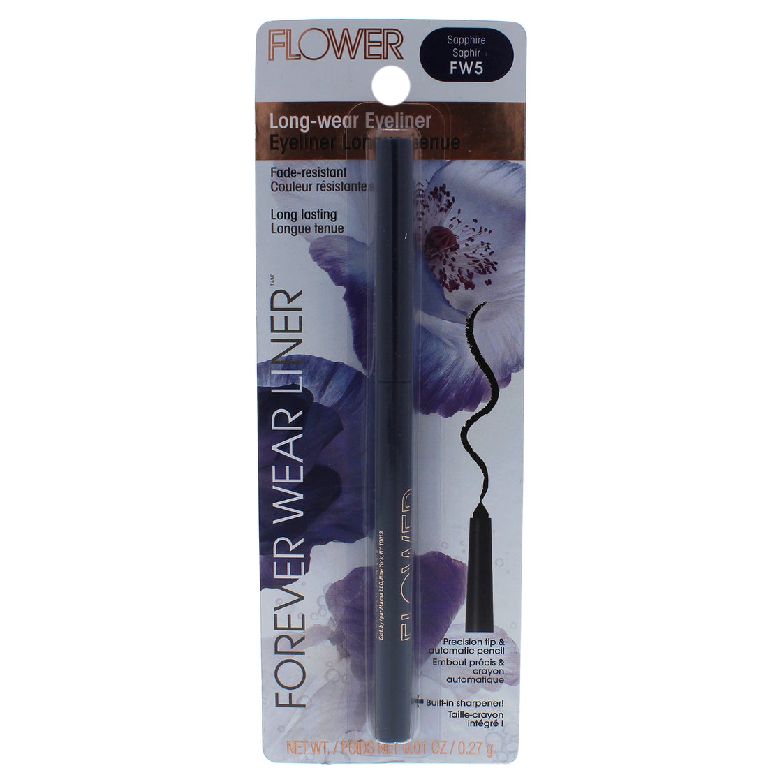 Forever Wear Liner Long-Wear Eyeliner - FW5 Sapphire by Flower Beauty for Women - 0.01 oz Eyeliner