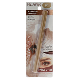 Flower Beauty Brow Vixen Tattoo Effect Brow Stain - BV1 Blonde for Women - 0.034 oz Eyebrow
