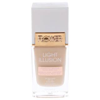 Light Illusion Foundation SPF 18 - L1 Porcelain by Flower Beauty for Women - 1 oz Foundation