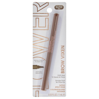Flower Beauty Brow Vixen Tattoo Effect Brow Stain in Soft Brown for Women - 0.03 oz Eyebrow
