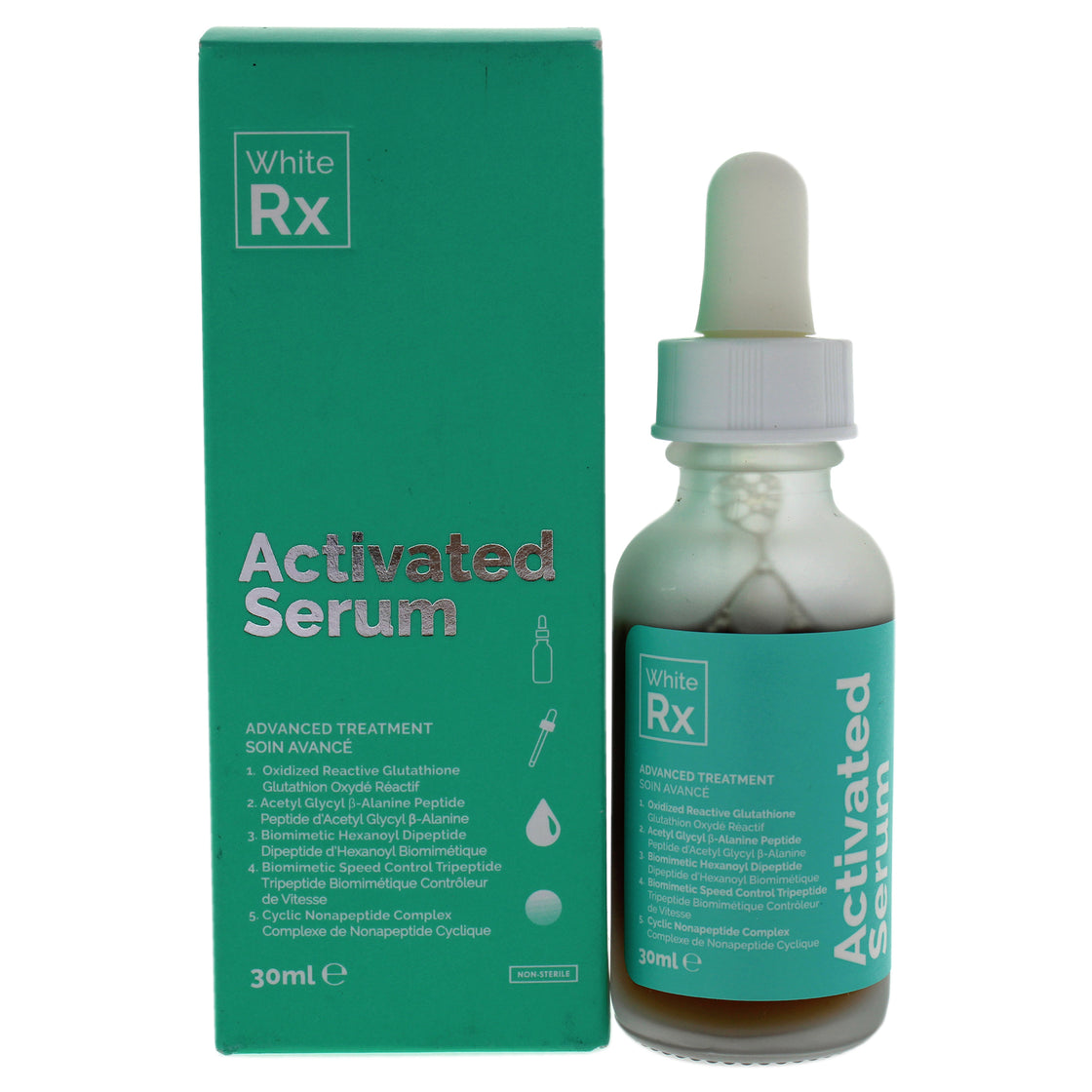 Activated Serum by White RX for Unisex - 1 oz Serum