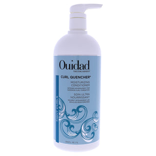 Ouidad Curl Quencher Moisturizing Conditioner - Large 33.8 oz Size - Hydrating Hair Conditioner for Unisex