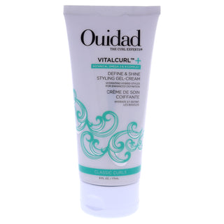 Ouidad VitalCurl Plus Define and Shine Styling Gel-Cream - 6 oz Cream for Unisex