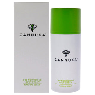 CBD Nourishing Body Cream by Cannuka for Unisex - 3.2 oz Body Cream | Hydrating and Soothing Skin Care