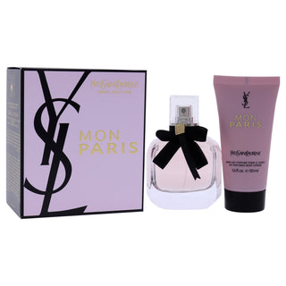 Mon Paris by Yves Saint Laurent for Women - 2 Pc Gift Set 1.6oz EDP Spray, 1.6oz Perfumed Body Lotion