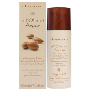 Oil Intensive Anti-Age Treatment - Argan by LErbolario for Women - 1.6 oz Cream