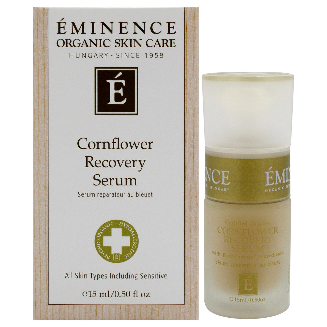 Cornflower Recovery Serum by Eminence for Unisex - 0.5 oz Serum
