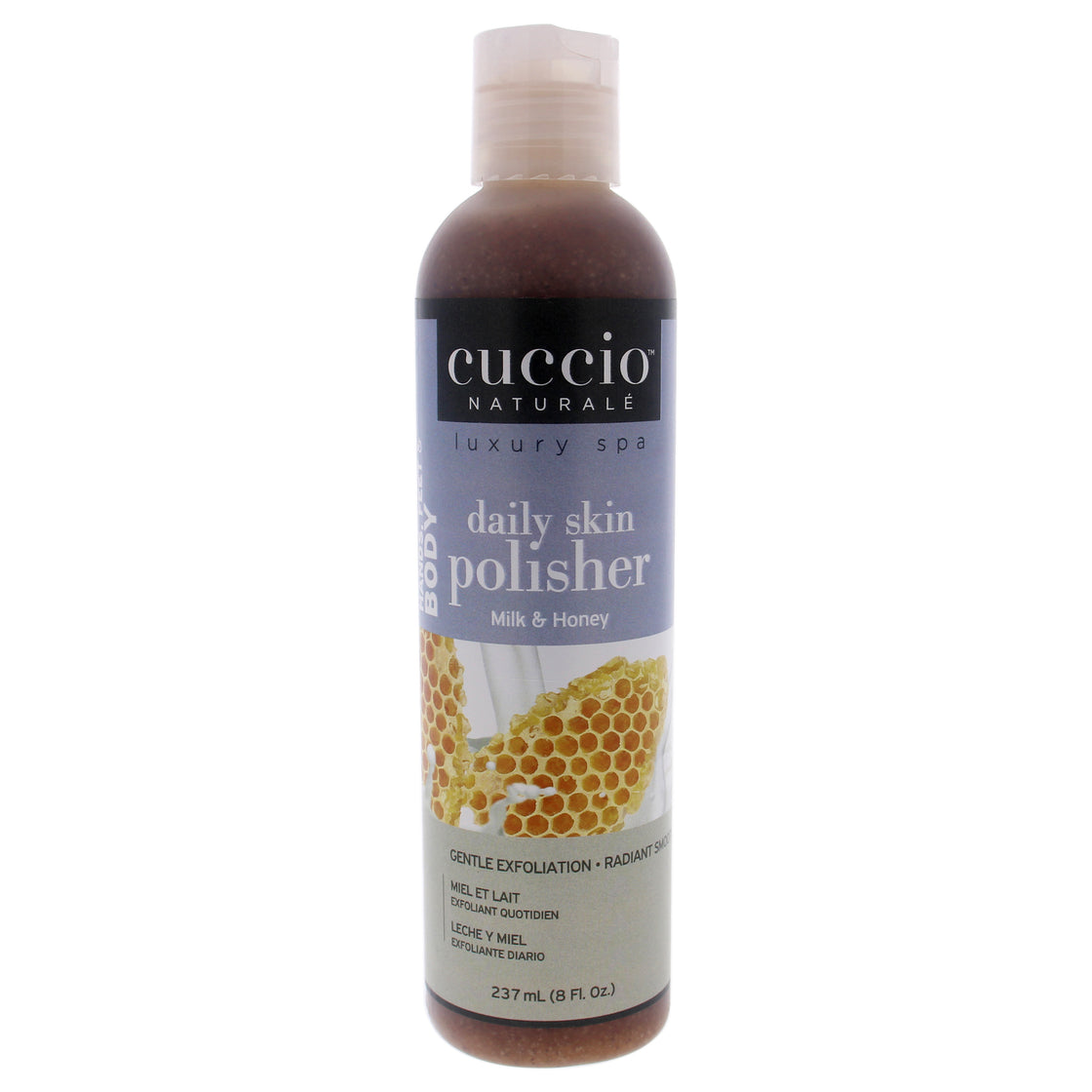 Luxury Spa Daily Skin Polisher - Milk and Honey by Cuccio Naturale for Unisex - 8 oz Scrub