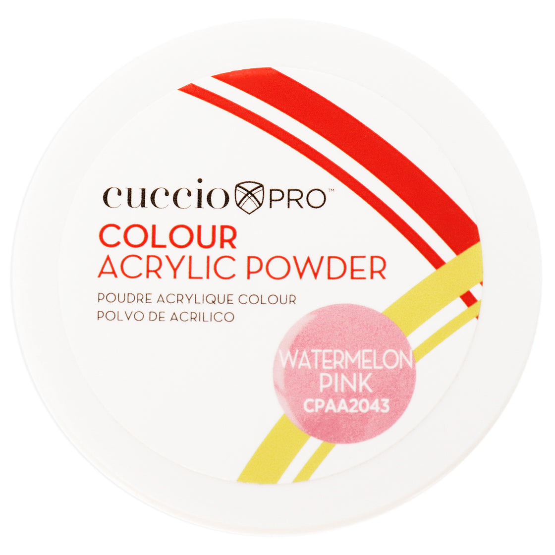 Colour Acrylic Powder - Watermelon Pink by Cuccio Pro for Women - 1.6 oz Acrylic Powder
