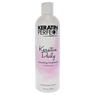 Keratin Perfect Daily Conditioner for Unisex - 12 oz - Smoothing and Strengthening Formula
