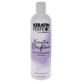 Keratin Perfect Brightener Shampoo - 12 oz, Unisex Shampoo for Brightening Hair