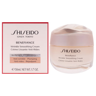 Shiseido Benefiance Wrinkle Smoothing Cream for Unisex - 1.7 oz Cream