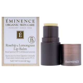 Eminence Rosehip and Lemongrass Lip Balm SPF 15 for Unisex - 0.14 oz Lip Balm