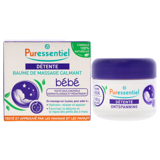 Rest and Relax Soothing Massage Balm Baby by Puressentiel for Kids - 1.01 oz Balm
