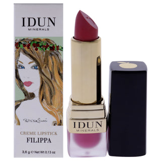 Creme Lipstick - 204 Filippa by Idun Minerals for Women - 0.13 oz Lipstick