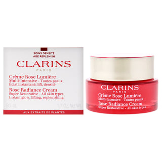Rose Radiance Cream Super Restorative by Clarins for Unisex - 1.7 oz Cream
