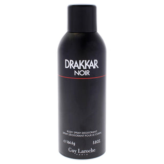 Guy Laroche Drakkar Noir Men's 6 oz Body Spray - Long Lasting Fragrance