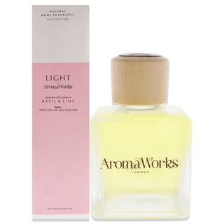 Aromaworks Light Reed Diffuser - Basil and Lime for Unisex - 3.4 oz Reed Diffuser