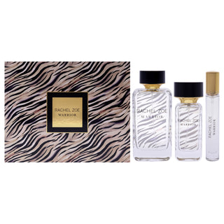 Rachel Zoe Warrior for Women 3 Pc Gift Set - 3.4oz, 1oz, 0.34oz EDP Spray - Perfect Gift Option