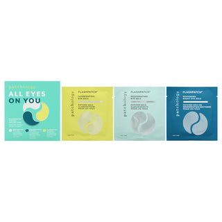 Patchology All Eyes On You Flashpatch Eye Gels Collection for Unisex - Rejuvenating, Restoring Night, and Illuminating - 6 Pair 2 Pair Eye Gels