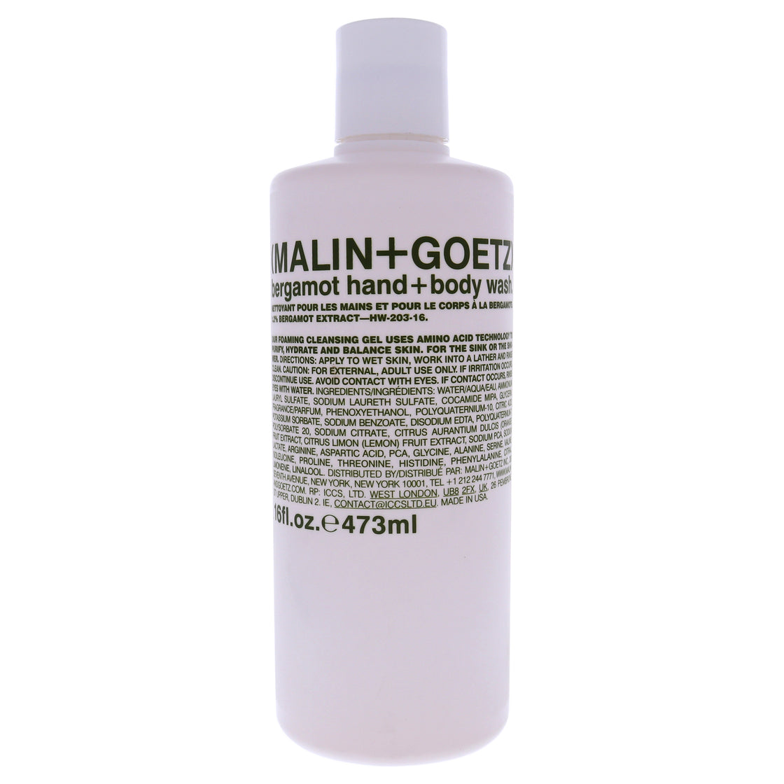 Bergamot Hand and Body Wash by Malin + Goetz for Unisex - 16 oz Hand and Body Wash