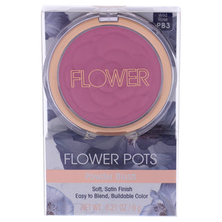 Flower Pots Powder Blush - Warm Wildrose by Flower Beauty for Women - 0.21 oz Blush