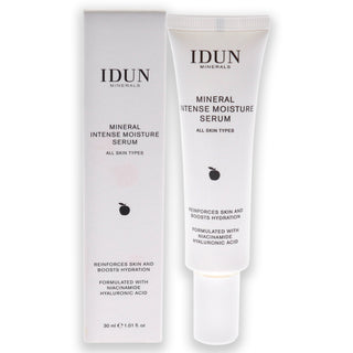 Idun Minerals Intense Moisture Serum for Women - 1.01 oz Serum - Hydrating Facial Treatment