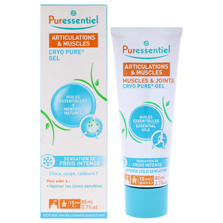Puressentiel Muscles and Joints Cryo Pure Gel - Soothing Gel for Unisex - 2.7 oz