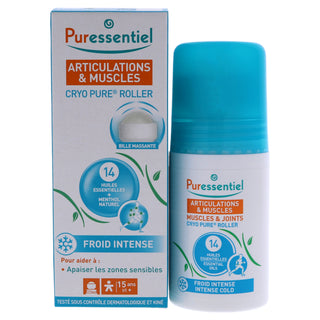 Puressentiel Muscles and Joints Cryo Pure Roller for Unisex - Soothing 2.5 oz Roll-On