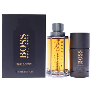 Hugo Boss The Scent for Men 2-Piece Gift Set: 3.3oz EDT Spray, 2.4oz Deodorant Stick - Perfect Fragrance Combo for Men