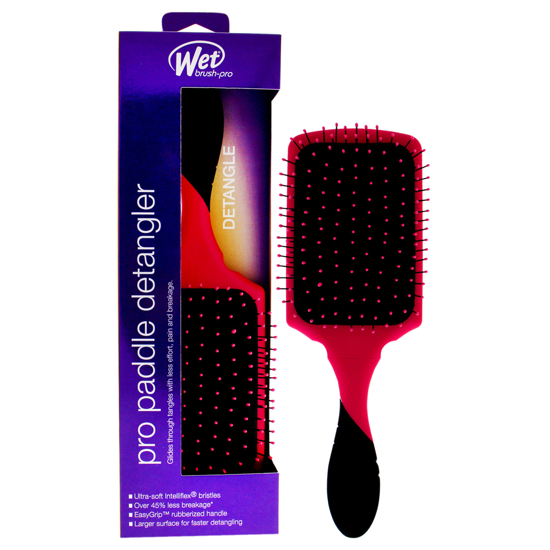 Pro Paddle Detangler Brush - Pink by Wet Brush for Unisex - 1 Pc Hair Brush