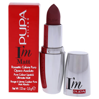 Pupa Milano I Am Matte Pure Colour Lipstick in Magenta Rose for Women - Long-Lasting Matte Lipstick in Vibrant Shade