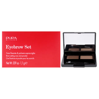 Pupa Milano Eyebrow Design Set - 002 Brown for Women - 0.039 oz Eyebrow