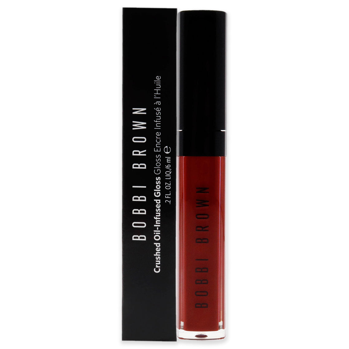 Crushed Oil-Infused Gloss - Rock and Red by Bobbi Brown for Women - 0.2 oz Lip Gloss