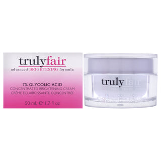 Truly Fair 7 Percent Glycolic Acid Brightening Cream for Unisex - 1.7 oz Cream