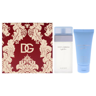 Dolce and Gabbana Light Blue Women's 2 Pc Gift Set - 1.7oz EDT Spray, 1.7oz Refreshing Body Cream