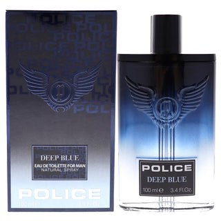 Police Deep Blue by Police for Men - 3.4 oz EDT Spray - Bold and masculine fragrance for men