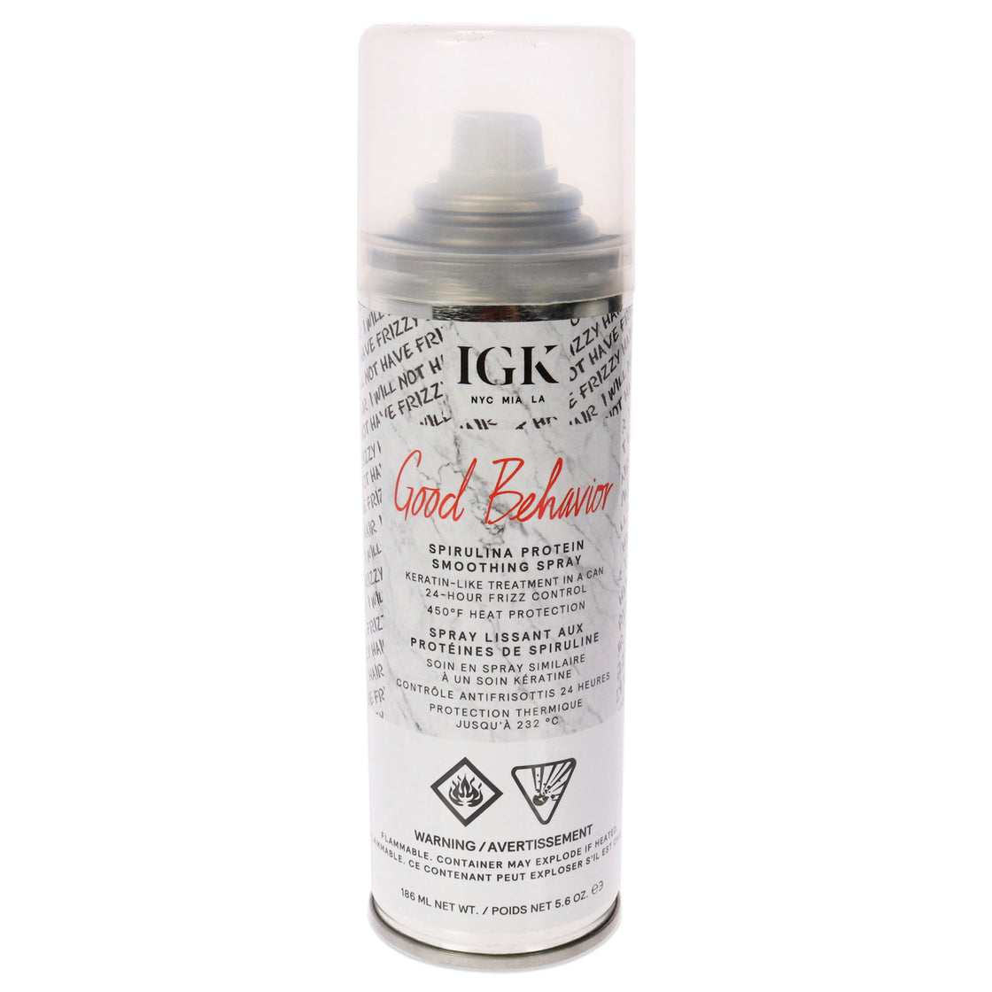Good Behavior Spirulina Protein Smoothing Spray by IGK for Women - 5.6 oz Hair Spray