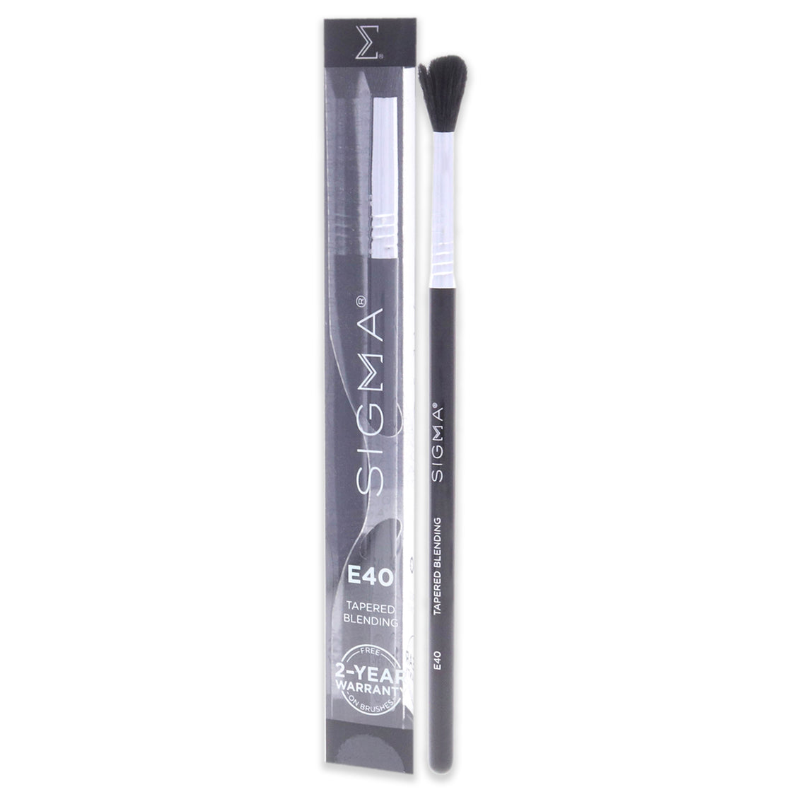 Tapered Blending Brush - E40 Black-Chrome by SIGMA for Women - 1 Pc Brush