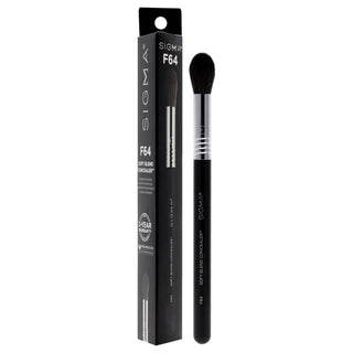 SIGMA Soft Blend Concealer Brush - F64 Black-Chrome for Women - 1 Pc Brush, Ideal for Precise Concealer Application