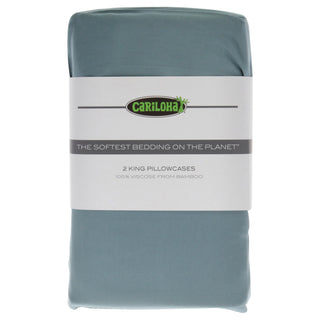 Luxurious Classic Bamboo Pillowcase Set in Tahitian Breeze - King Size for Unisex - Set of 2 Pillowcases by Cariloha