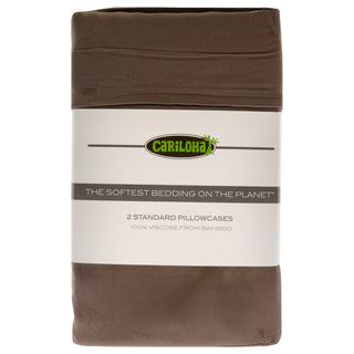 Luxuriously Soft Classic Bamboo Pillowcase Set in Beach Linen for Unisex - 2 Pc Standard Size Pillowcase Set by Cariloha