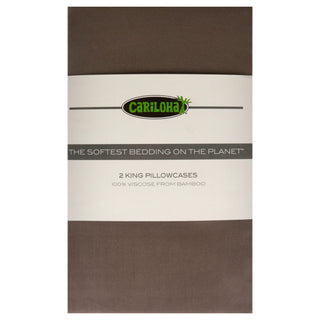 Luxurious Classic Bamboo Pillowcase Set in Beach Linen for King Size Bed - 2 Pc Pillowcase Set by Cariloha