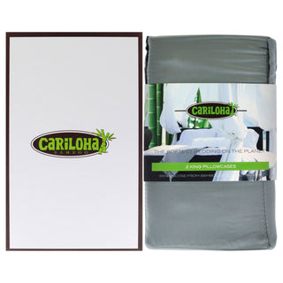 Luxurious Resort Bamboo Pillowcase Set in Ocean Mist for King Size Beds - 2 Piece Pillowcase Set for Unisex by Cariloha