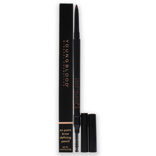 On Point Brow Defining Pencil - Soft Brown by Youngblood for Women - 0.012 oz Eyebrow Pencil