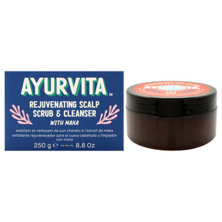 Rejuvenating Scalp Scrub and Cleanser with Maka by AyurVita - 8.8 oz for Unisex