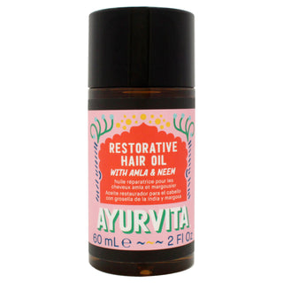 Restorative Hair Oil with Amla and Neem by AyurVita for Unisex - 2 oz Oil | Promotes Healthy Hair Growth and Strength