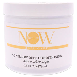 NOW Beauty No Yellow Deep Conditioning Hair Mask - 16 oz Masque for Unisex