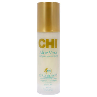 CHI Aloe Vera Moisturizing Curl Cream for Unisex - 5 oz Cream - Hydrating and Defines Curls