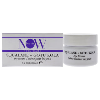 NOW Beauty Squalane Plus Gotu Kola Eye Cream - 0.7 oz Cream for Unisex